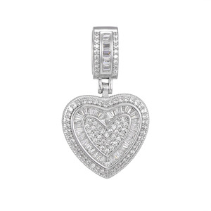 Elegante Collana in Rame con Ciondolo a Cuore in Zircone, Versatile e Alla Moda, Stile Hip Hop - Product Image 6