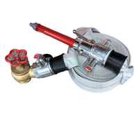 Tuyau d'incendie blanc de 1,5/2,5 pouces avec intérieur en PVC/caoutchouc/EPDM, raccords instantanés en aluminium BS6391, pression de service 13 bars, 2 pouces x 30 mètres
