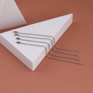 Beaded Chain Metal Plated Round For Necklace Making DIY Jewelry Accessories 56002 - Product Image 2