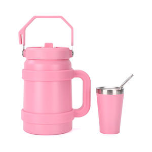 Nouvelle gourde sport isotherme grande capacité en acier inoxydable 304 avec poignée pour véhicule, idéale pour l'extérieur - Product Image 6