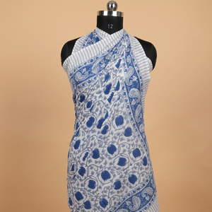 Vente en gros de paréo sarong personnalisé, vêtements de plage de fabricant indien, sarong de couverture en poly coton imprimé de la mer, nouvel arrivage - Product Image 1