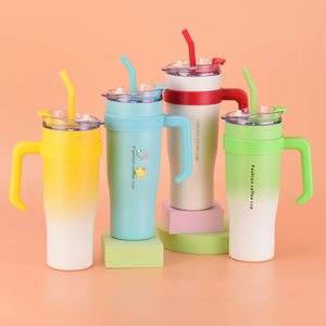 2025 Cuộc Phiêu Lưu cốc thép không gỉ 40oz Du Lịch Chân không cup với xử lý Rơm có nắp đậy - Product Image 1