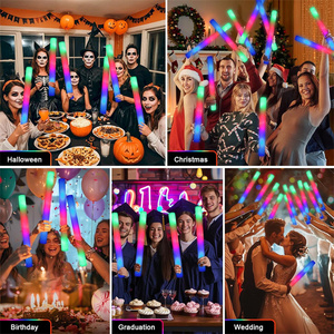 Bâtons lumineux personnalisés en vrac, bâtons en mousse LED, logo personnalisable, OEM, bâton lumineux en mousse pour les faveurs de mariage, d'<span class=keywords><strong>anniversaire</strong></span> - Product Image 6