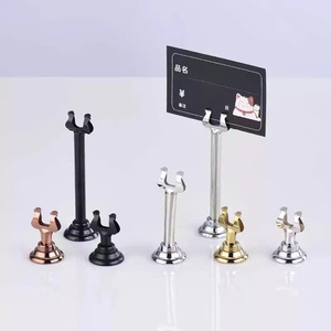 Different Color Metal Table Number Sign <strong>Holders</strong> 4CM 8CM 10CM Place Card <strong>Holders</strong> for Wedding Restaurant <strong>Photos</strong> Food Card <strong>Holders</strong> - Product Image 1