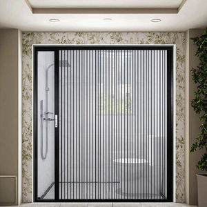 باب كريستالي عملي قابل للطي، باب جراج منزلق من البي في سي والألومنيوم، حل لتقسيم المساحات - Product Image 1