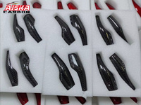 Kits intérieurs en fibre de carbone véritable forgée AISKA, couvre-levers de clignotants, garniture de volant pour Tesla Model 3 Y