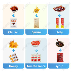 Automatic 3 <b>Side</b> Seal Paste Packing Machine Vertical Sachet Filler for Food Grade Sauce Honey Cream High-Speed Liquid Pouch - Product Image 4