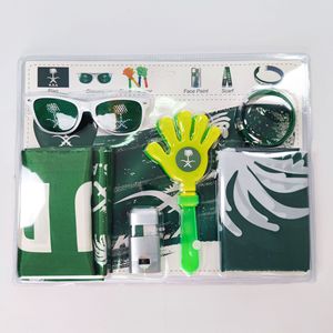 Écharpe, lunettes, claquettes, peinture faciale, drapeau mexicain coloré – Ensemble de marchandises pour supporters des Jeux de football du Mexique 2026 - Product Image 5