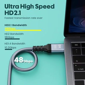 Câble <span class=keywords><strong>HDMI</strong></span> 8K Ultra Haute Vitesse HDR EARC 2.1 Compatible <span class=keywords><strong>HDMI</strong></span> <span class=keywords><strong>4K</strong></span> 120Hz – Vente en Gros Usine ZONG - Product Image 2