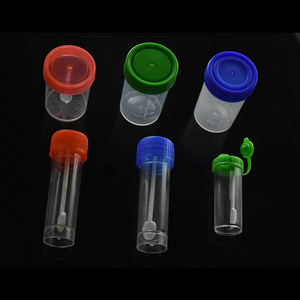 Gobelet d'échantillonnage Kangzhijia 10 ml gradué avec couvercle, gobelet à urine jetable portable scellé en PP - Product Image 2