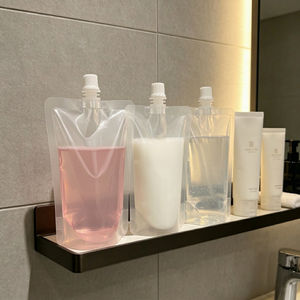 Custom Logo Eco Friendly 100ml <b>Transparent</b> Spout Pouch Custom Size Portable <b>Bag</b> For Travel Body Wash Liquid Filling - Product Image 1