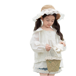 Camisa de Mujer de Manga Larga con Capucha, Estampada, Transpirable, Informal, Sólida, a la Moda, Nueva Colección de Verano, Protección Solar, Venta al por Mayor para Boutiques - Product Image 1