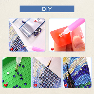4 pz/pacco di pittura Vintage segnalibri di diamanti di grandi <span class=keywords><strong>dimensioni</strong></span> DIY pittura di diamanti segnalibri per principianti diamante arte segnalibri - Product Image 6