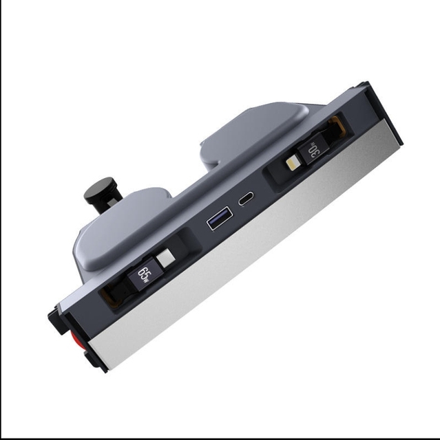 ABS Wire Dock Aluminum Cover Car Interior Accessories for Tesla Model Y Model 3 Highland Car Charger Fast Charger USB Hub