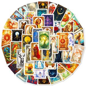 50 Pegatinas de Estilo Europeo con Diseño de Cartas del Tarot <span class=keywords><strong>Vintage</strong></span>, <span class=keywords><strong>para</strong></span> Regalo, Equipaje, Botella, Impermeables - Product Image 2