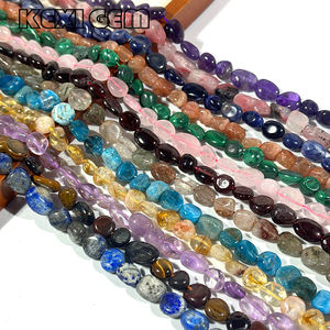 Venta al por Mayor <span class=keywords><strong>de</strong></span> Cuentas <span class=keywords><strong>de</strong></span> Piedras Preciosas Irregulares <span class=keywords><strong>de</strong></span> 8-10mm, Cuentas Sueltas <span class=keywords><strong>de</strong></span> Guijarro en Bruto <span class=keywords><strong>de</strong></span> Amatista, Ágata y Piedra Lunar Natural - Product Image 4