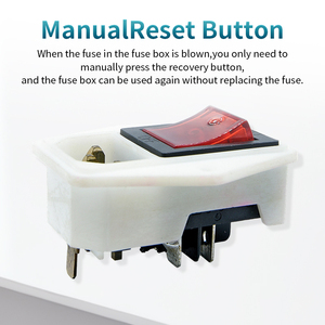 Interruttore <span class=keywords><strong>a</strong></span> bilanciere bianco con corpo stampato in 3D, AC 125/250V, <span class=keywords><strong>a</strong></span> vite, automatico, per uso marino/nautico, con LED. - Product Image 4