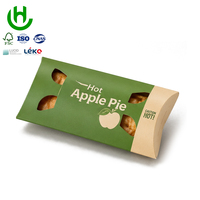 Caja de Cartón para Tartas con Logotipo Personalizado, Diseño de Caja Almohada, Resistente a la Grasa, Apta para Alimentos, Envase para Panadería con Ventana Troquelada