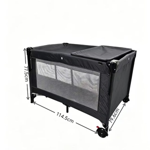 Cuna Plegable de Aleación de Aluminio para Bebés Recién Nacidos, Cama Portátil Multifuncional Anticaídas - Product Image 5