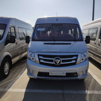Nouveau minibus Foton avec 16 places, toit haut et moteur diesel Cummins, direction à gauche, transmission manuelle, prix