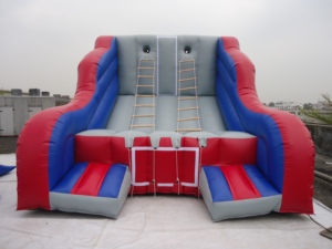 Gran oferta, juego de pared de escalada inflable barato, escaleras Twister inflables para adultos, <span class=keywords><strong>escalera</strong></span> de <span class=keywords><strong>Jacob</strong></span> inflable para juegos de desafío - Product Image 3