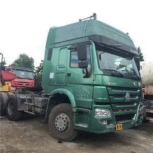 Cheap Second hand China sinotruk 371HP 375hp 420hp howo tractor/6x4 trailer head truck for sale