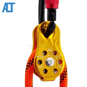 Heavy Duty 20KN Polea de <span class=keywords><strong>cuerda</strong></span> giratoria simple Árbol fijo Escalada Polea única Rappel Arborist Rescue - Product Image 2