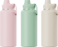 Bouteille d'eau isotherme en acier inoxydable 304 certifiée CE, grande capacité, impression personnalisée, sans BPA - OEM en gros