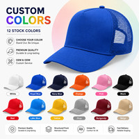 Gorra Trucker de 5 Paneles al por Mayor, con Logotipo Personalizado, Gorra de Malla Promocional, Ajustable, con Cierre a Presión, para Hombres, Mujeres y Eventos Deportivos