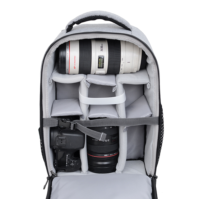 2311 Compact Nylon Portable Backpack Waterproof Scratch-Resistant Sports Camera Shoulder Bag for Camera Phone Tablet Storage