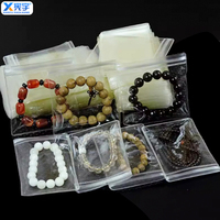 Sac de rangement en PVC transparent anti-oxydation avec fermeture éclair, étanche à l'humidité et auto-scellant pour bijoux, pierres précieuses, bracelets, lunettes