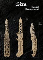 Puzzle en bois pour enfants, jouet CSGO, modèle de puzzle 3D, couteau pliant, modèle de couteau militaire fait main, cadeau, modèle CSGO