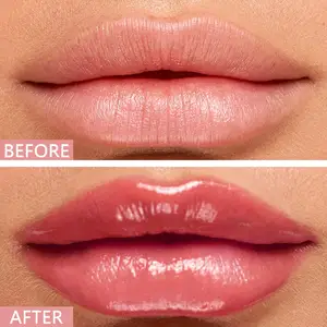 Private Label Moisturizing Liquid Clear Color Glitter Shiny Glossy Nude Cosmetics Plump Fruit Lip Oil Lip Gloss
