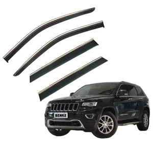 Araba aksesuarları rüzgar havalandırma deflektör saçakları yağmur güneş korumaları JEEP GRAND CHEROKEE 2012-2022 için