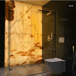 Panneau mural en marbre orange rétroéclairé, dalles de pierre Lumi Stone, dalles de marbre Lumistone, <span class=keywords><strong>dalle</strong></span> d'onyx, mur en onyx - Product Image 2