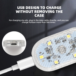 Lampe <span class=keywords><strong>LED</strong></span> sans fil pour plafonds de <span class=keywords><strong>camion</strong></span>, ampoules <span class=keywords><strong>LED</strong></span> de lecture intérieures à chargement USB, éclairage de coffre de voiture, éclairage intérieur de voiture - Product Image 5