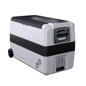 ตู้เย็นขนาดเล็กในรถยนต์ 12V DC คอมเพรสเซอร์ สีดำ สำหรับรถยนต์ออดี้ วัสดุ ABS กำลังไฟ 60W ความจุ 100 ลิตร พร้อมสารทำความเย็น รับประกัน รุ่น 100 - Product Image 2