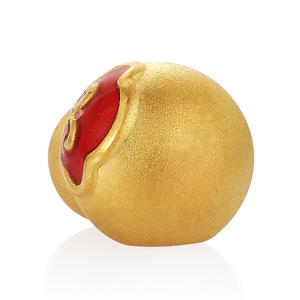 Pulsera de Perlas con Acabado Esmaltado y Forma de Oro Sólido de 24K, Estilo Chino Clásico, Diseño Nuevo 2025, Talla Grande, Abertura de 4.0mm - Product Image 2