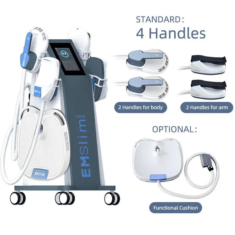 2022 Newest Non-invasive High Frequency portable ems body sculpting machine emslim 4 handle