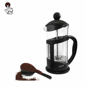 Manufacturer Upgraded Heat Resistant Gold Copper Silver Durable Precise Scale Glass French Press Coffee Maker