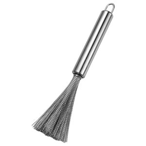 304 Stainless Steel Pot Scrubber Steel <b>Wire</b> <b>Brush</b> With Hanging Loop For Household Cleaning Pots And Dishes - Product Image 2