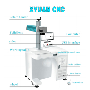 เครื่องไฟเบอร์เลเซอร์ CNC เครื่องทําเครื่องหมายเลเซอร์ สแตนเลส - Product Image 2