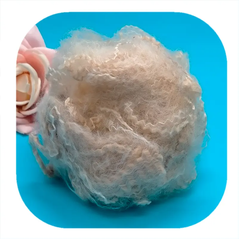 Manufacture 2D*64mm polyester low melt fiber LMF for seat cushion