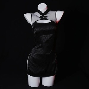 Sexy lingerie, cheongsam, retro style, uniform temptation, side-opening straps, passionate date role-playing set - Product Image 2