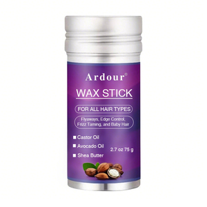 Cera para el Cabello con Aceite de Ricino Negro Orgánico Vegano, Fijación Fuerte, Prensado en Frío, para Suavizar, Nutrir y Fortalecer - Product Image 1