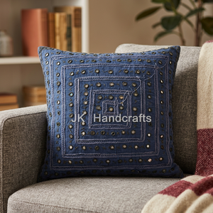 Cushion Covers (Embroidery <b>Mirror</b> Work) - Product Image 3