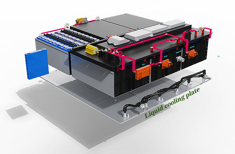 Water Cooled Lithium Ev Battery Pack 450v 150kwh 200kwh 320v 25kwh for Electric Car