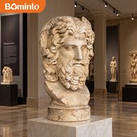 Sculptures en pierre de Zeus vieilles de plusieurs siècles, sculptées à la main, de luxe, grand format, pour décoration extérieure et intérieure.