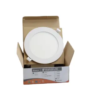LED Canless Downlight Round IP54 Wet Location 4 Inch 6 Inch Recessed LED Slim Panel Light