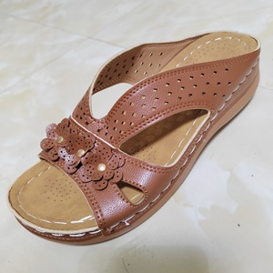 Nouvelles pantoufles pour femmes décontracté fleur creux Wedge chaussures de plage en plein air mode plate-forme confortable sandales antidérapantes grande taille 43 - Product Image 6